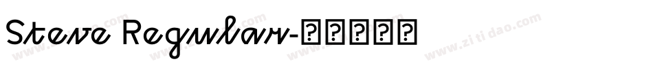 Steve Regular字体转换